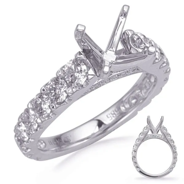 White Gold Diamond Engagement Ring Tennies Jewelry Appleton, WI