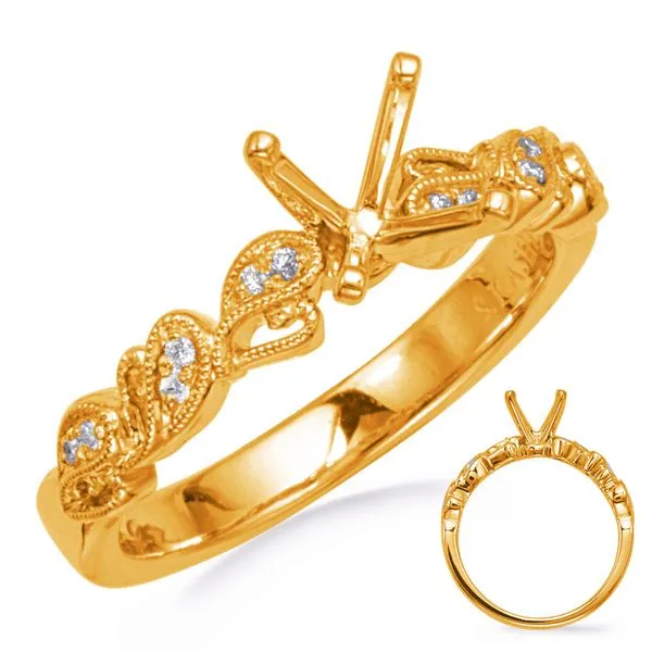 Yellow Gold Engagement Ring Tennies Jewelry Appleton, WI