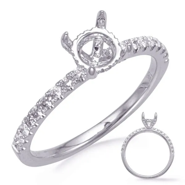 White Gold Engagement Ring Tennies Jewelry Appleton, WI