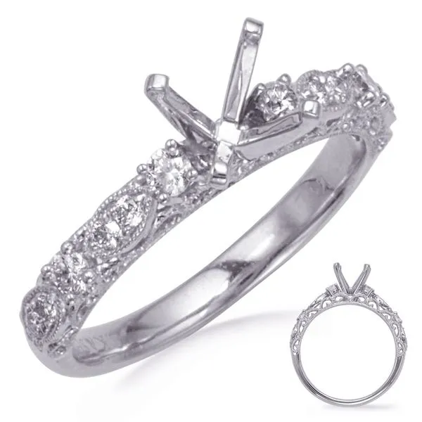 White Gold Engagement Ring Tennies Jewelry Appleton, WI