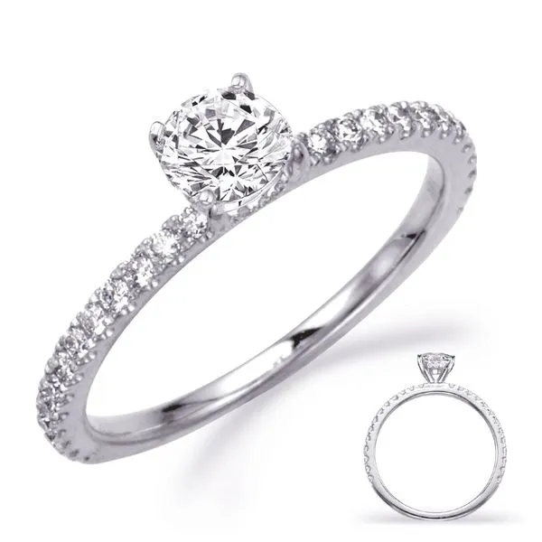 White Gold Engagement Ring Tennies Jewelry Appleton, WI
