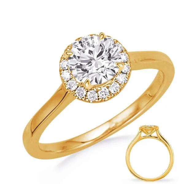 Yellow Gold Engagement Ring Tennies Jewelry Appleton, WI