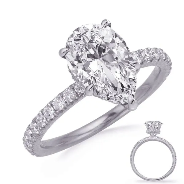White Gold Engagement Ring JBC Gems Medford, OR