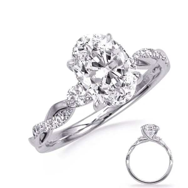 White Gold Engagement Ring JBC Gems Medford, OR