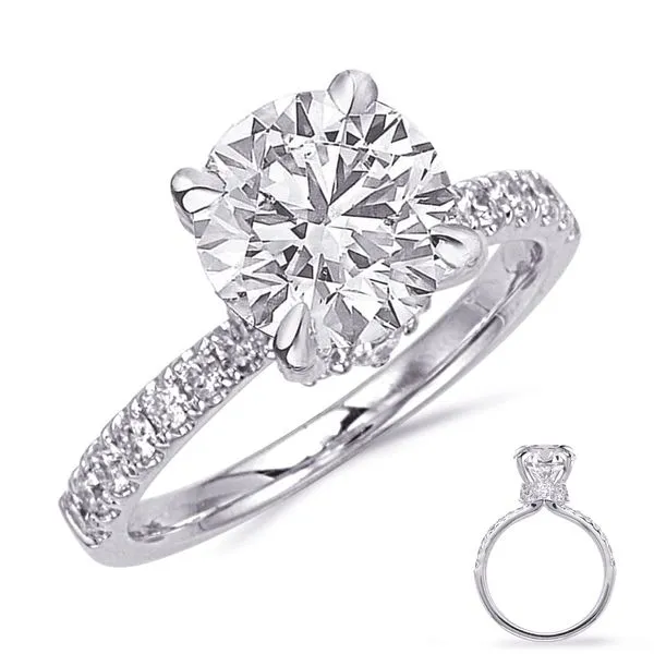 White Gold Engagement Ring J. Meredith Jewelers Delafield, WI