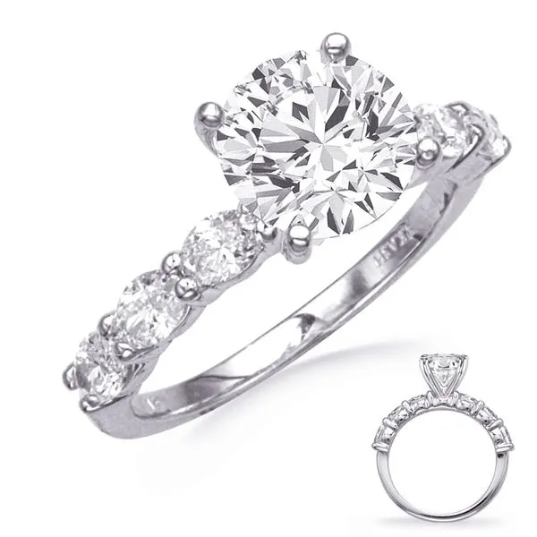 White Gold Engagement Ring J. Meredith Jewelers Delafield, WI