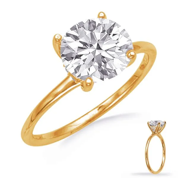 Yellow Gold Engagement Ring Tennies Jewelry Appleton, WI