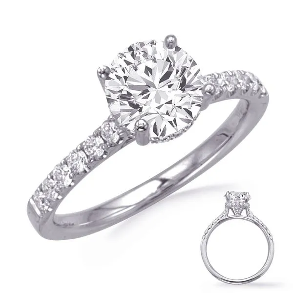 White Gold Engagement Ring J. Meredith Jewelers Delafield, WI