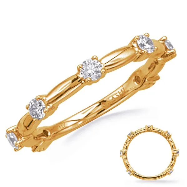 Yellow Gold Diamond Band J. Meredith Jewelers Delafield, WI