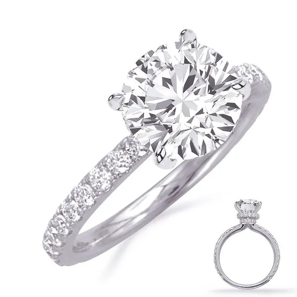 White Gold Engagement Ring Spencer's Jewelers Athens, GA