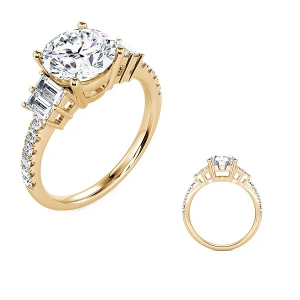 Yellow Gold Engagement Ring Tennies Jewelry Appleton, WI
