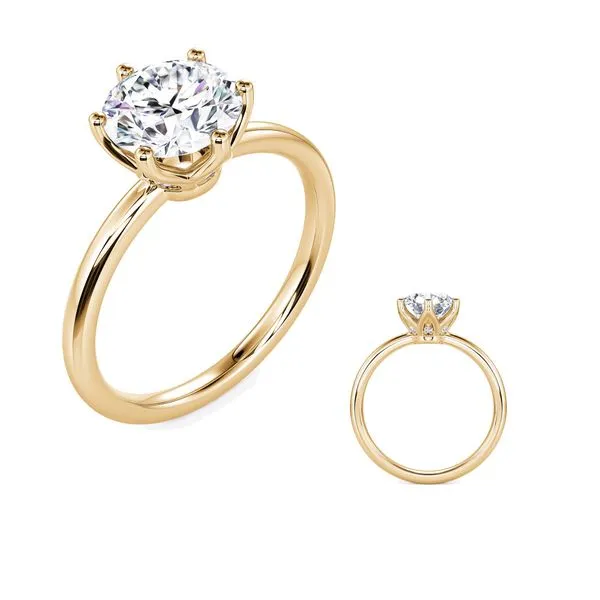 Yellow Gold Engagement Ring Tennies Jewelry Appleton, WI