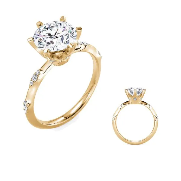 Yellow Gold Engagement Ring Tennies Jewelry Appleton, WI