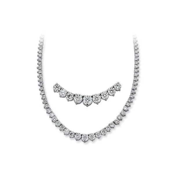 White Gold Three Prong Neck Tennies Jewelry Appleton, WI