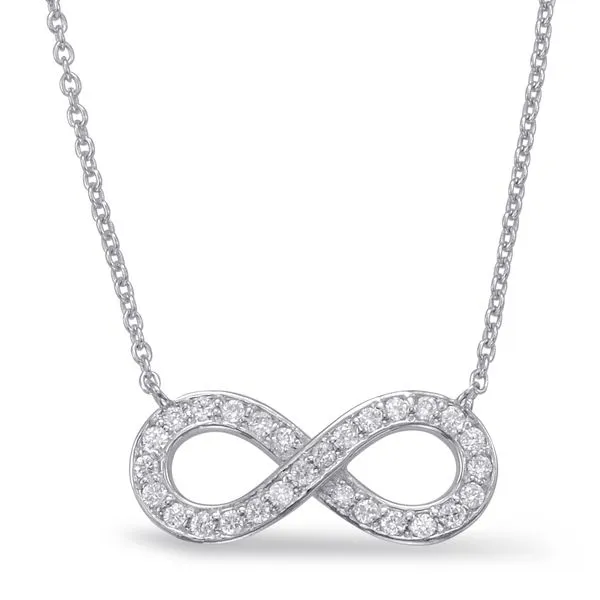 White Gold Infinity Sign Necklace Tennies Jewelry Appleton, WI