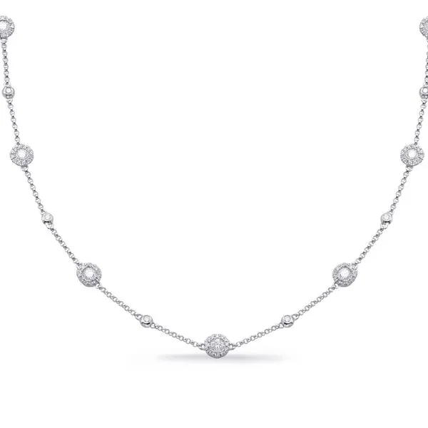 White Gold Diamond Necklace Tennies Jewelry Appleton, WI
