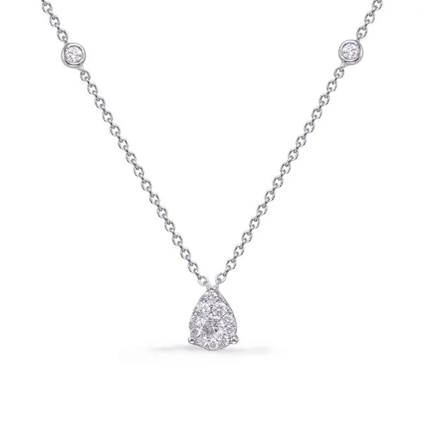 White Gold Diamond Necklace Tennies Jewelry Appleton, WI