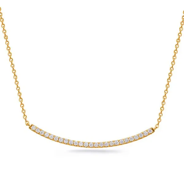 Yellow Gold Diamond Necklace Tennies Jewelry Appleton, WI