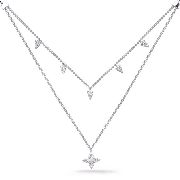 White Gold Diamond Necklace Tennies Jewelry Appleton, WI