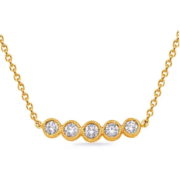 Yellow Gold Diamond Necklace Jimmy Smith Jewelers Decatur, AL