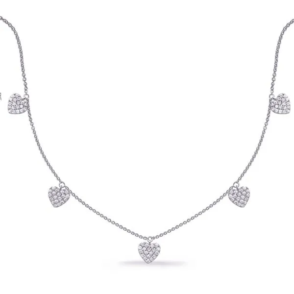 White Gold Diamond Necklace Tennies Jewelry Appleton, WI