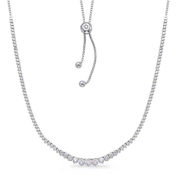 White Gold Diamond Necklace Raleigh Diamond Fine Jewelry Raleigh, NC
