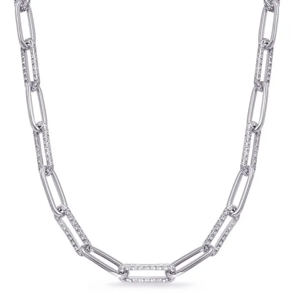 White Gold Diamond Paper Clip Tennies Jewelry Appleton, WI