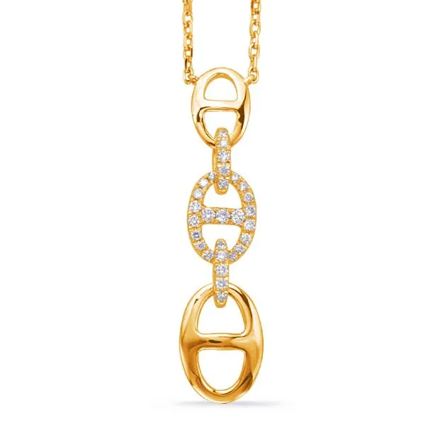 Yellow Gold Diamond Necklace Moseley Diamond Showcase Inc Lexington, SC