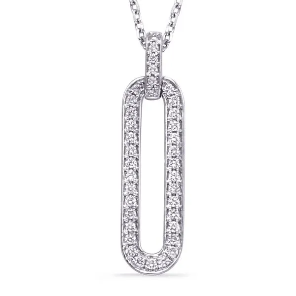 White Gold Diamond Necklace Tennies Jewelry Appleton, WI