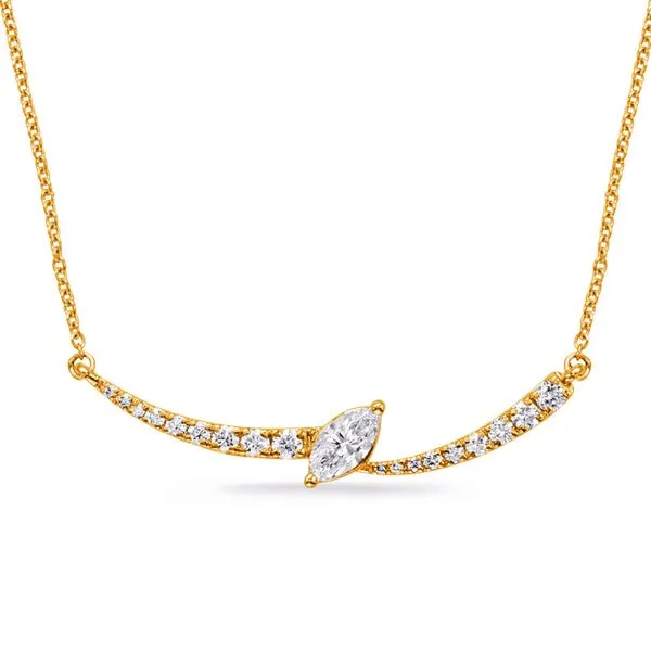 Yellow Gold Diamond Necklace Tennies Jewelry Appleton, WI