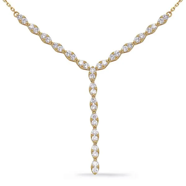 Yellow Gold Diamond Necklace Tennies Jewelry Appleton, WI
