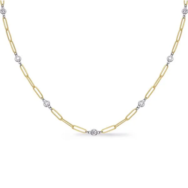 Yellow & White Gold Diamond Necklace J. Meredith Jewelers Delafield, WI