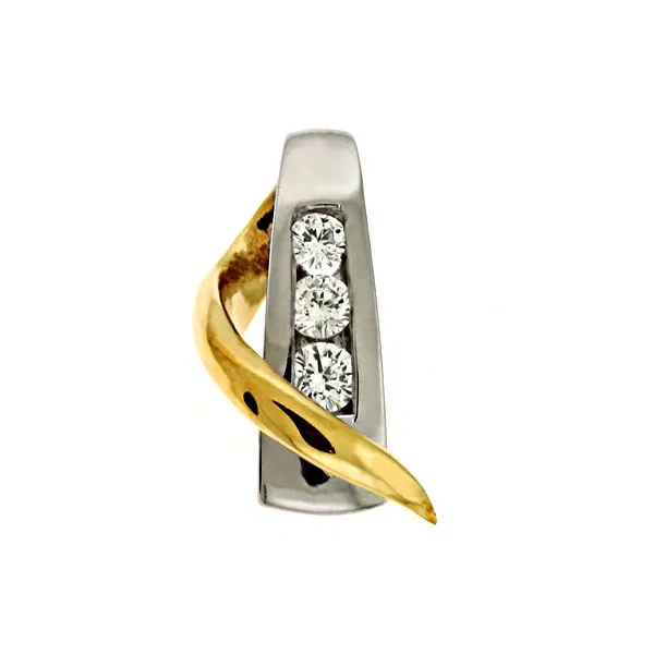 Yellow & White Gold Diamond Pendant Spencer's Jewelers Athens, GA