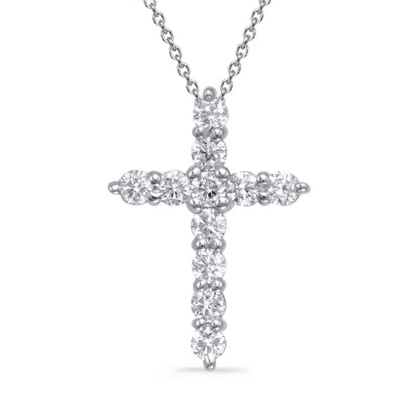 White Gold Diamond Cross Tennies Jewelry Appleton, WI