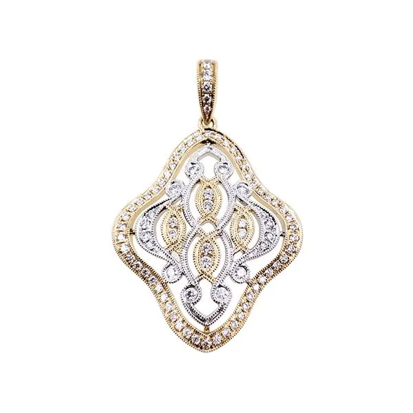 White & Yellow Gold Pendant Tennies Jewelry Appleton, WI