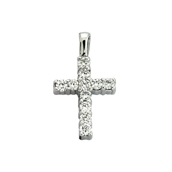 Diamond Cross Shared Prong Tennies Jewelry Appleton, WI