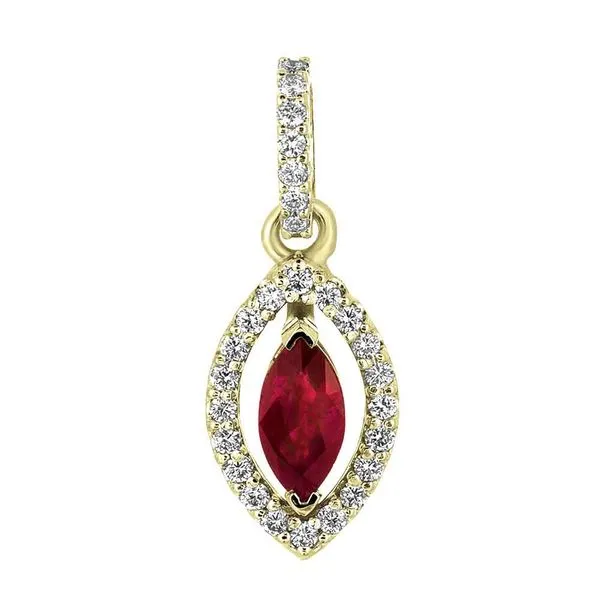 Ruby & Diamond Pendant Tennies Jewelry Appleton, WI
