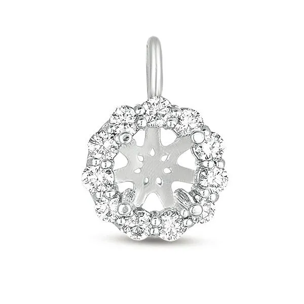 Diamond Halo Pendant For 1/2ct Round Tennies Jewelry Appleton, WI