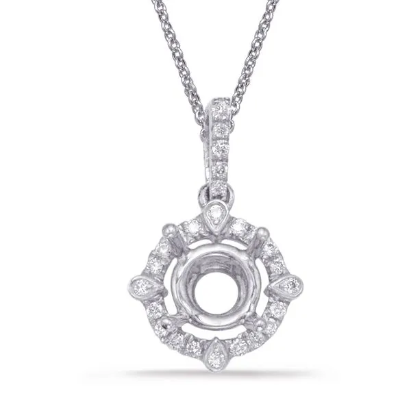 Diamond Pendant For 1ct Round Stone Raleigh Diamond Fine Jewelry Raleigh, NC