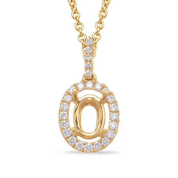 Diamond Pendant For 9x7mm Oval Center Tennies Jewelry Appleton, WI