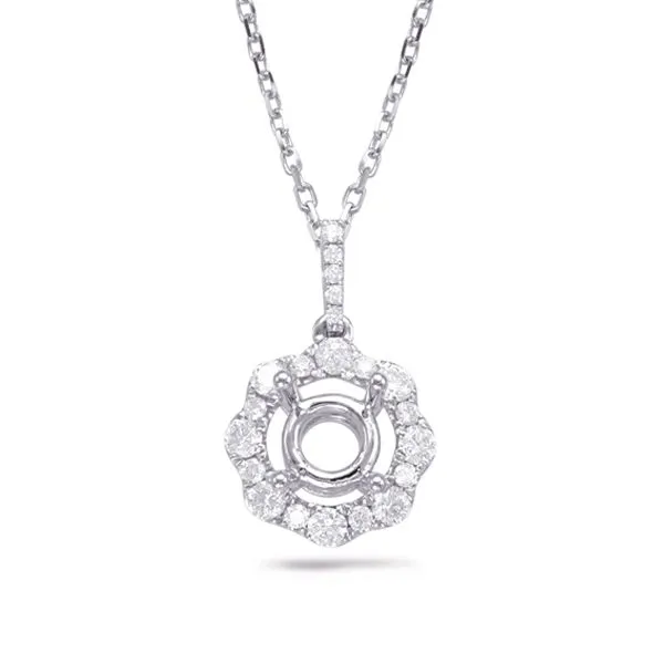 Diamond Pendant For 0.50ct Round Cente Tennies Jewelry Appleton, WI