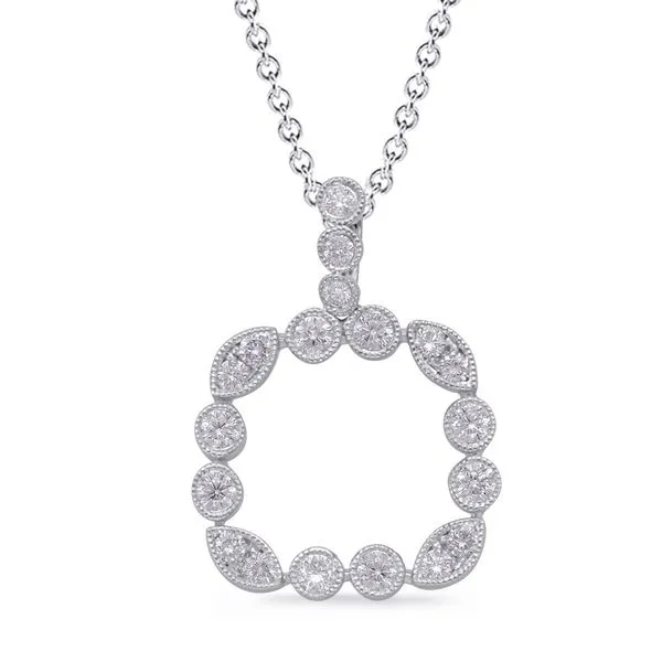 White Gold Diamond Pendant Tennies Jewelry Appleton, WI