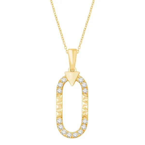 Yellow Gold Diamond Pendant D&M Jewelers Green Bay, WI