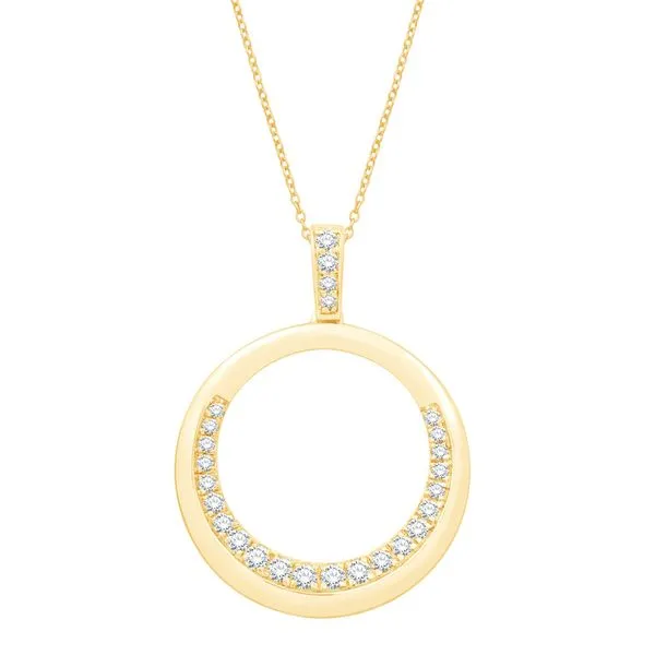 Yellow Gold Diamond Pendant Tennies Jewelry Appleton, WI