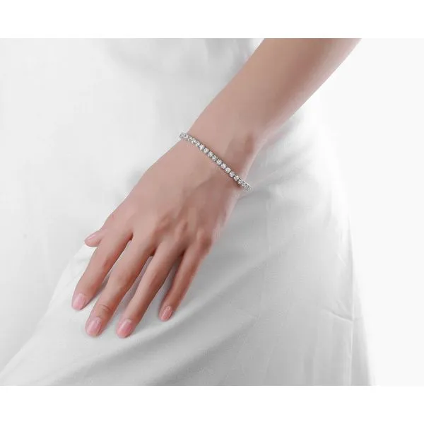 Lab Grown Diamond Tennis Bracelet Image 2 Mystique Jewelers Alexandria, VA