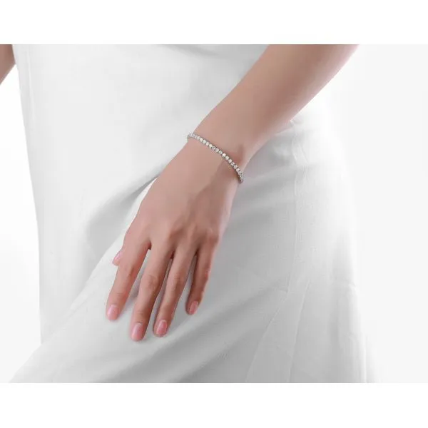 Lab Grown Diamond Tennis Bracelet Image 2 Mystique Jewelers Alexandria, VA