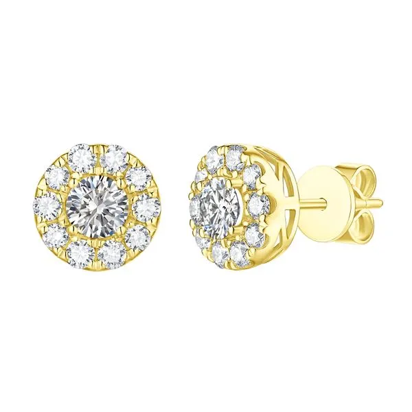 Lab Grown Diamond Halo Earrings Mystique Jewelers Alexandria, VA