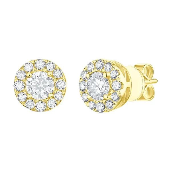 Lab Grown Diamond Halo Earrings Mystique Jewelers Alexandria, VA