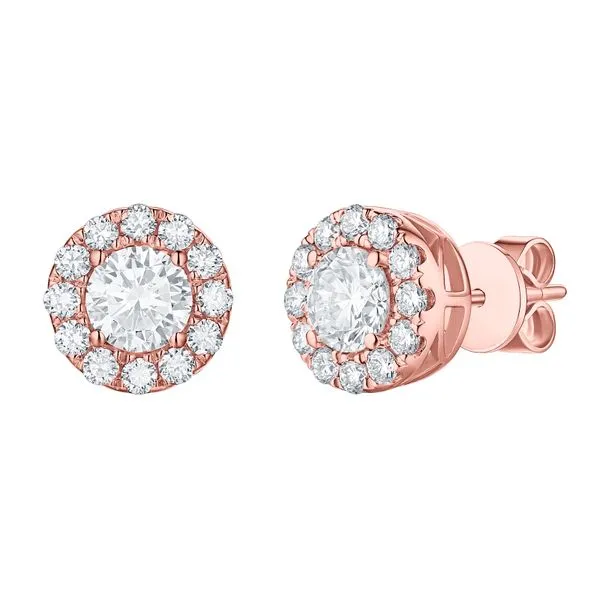 Lab Grown Diamond Halo Earrings Mystique Jewelers Alexandria, VA