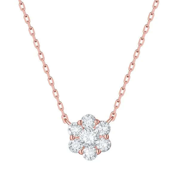 Lab Grown Diamond Flower Necklace Mystique Jewelers Alexandria, VA